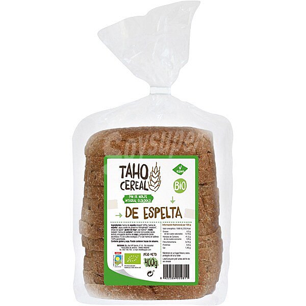 Pan de molde de espelta ecológico envase 400 g