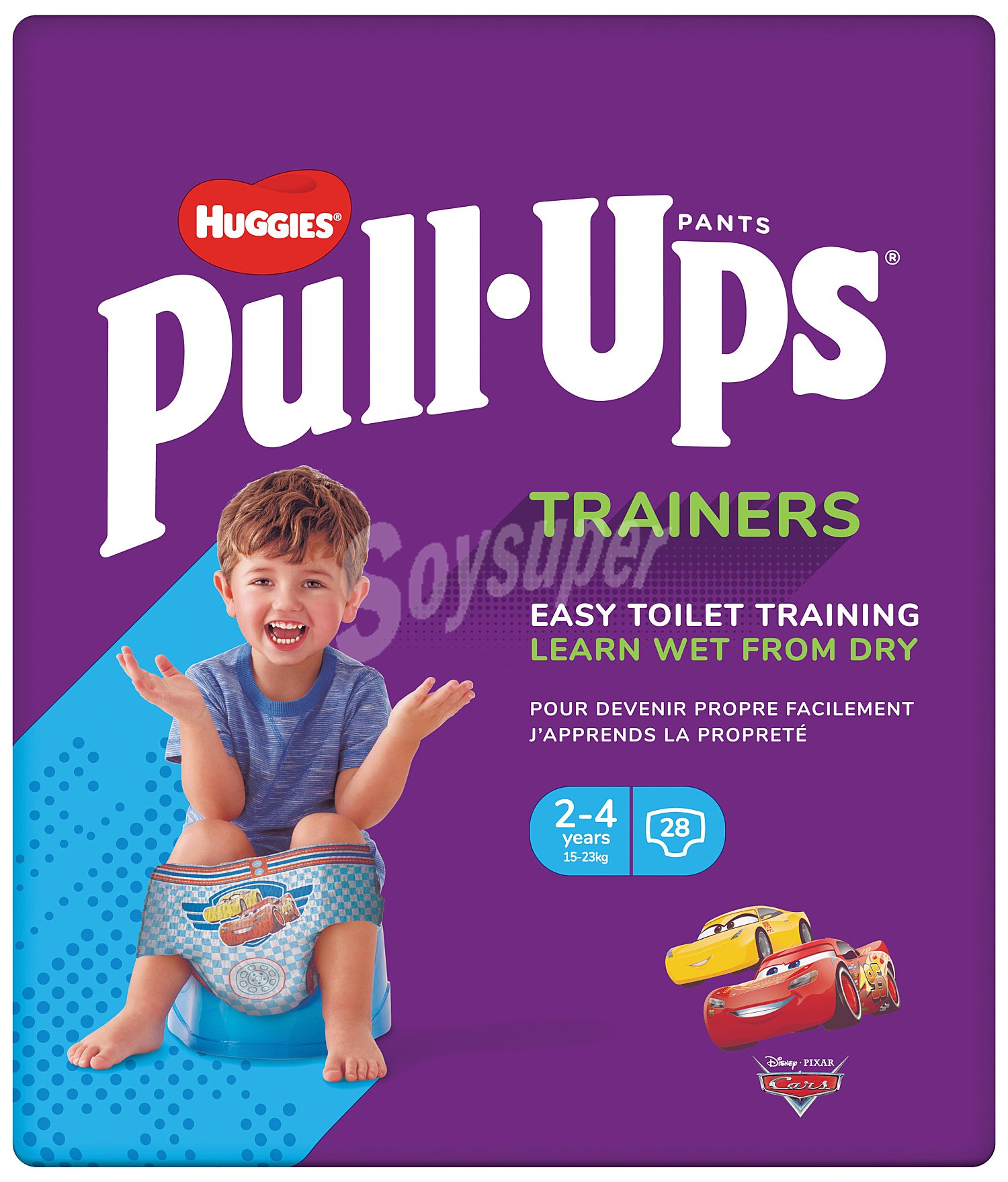 Pañales de aprendizaje niño Huggies Pull-Ups 2-4 años (18-23 kg.)