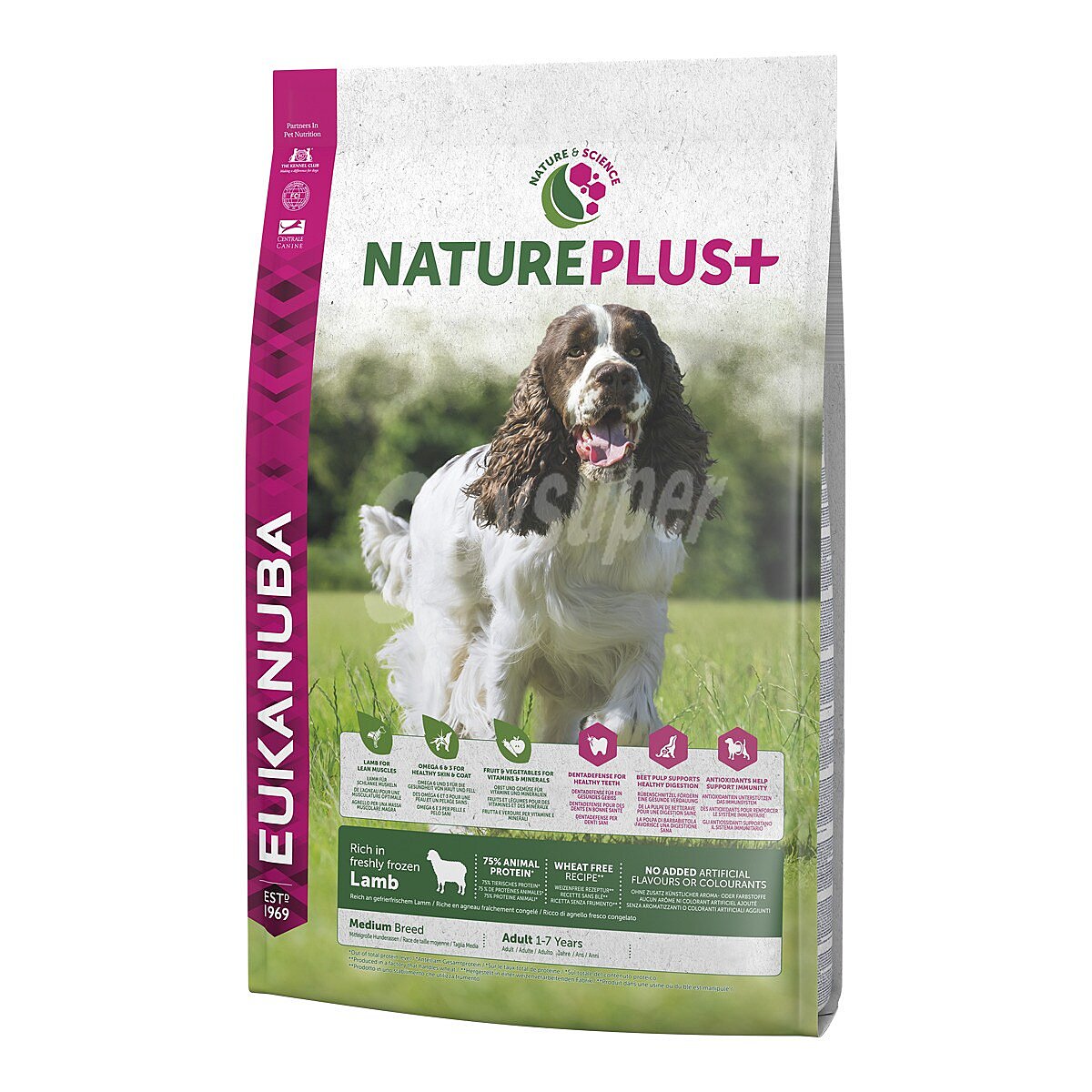 Natureplus+ pienso especial para perros adultos de razas medianas con cordero