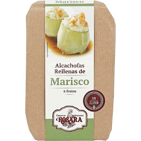 Alcachofas rellenas de marisco 6 frutos Sin Gluten