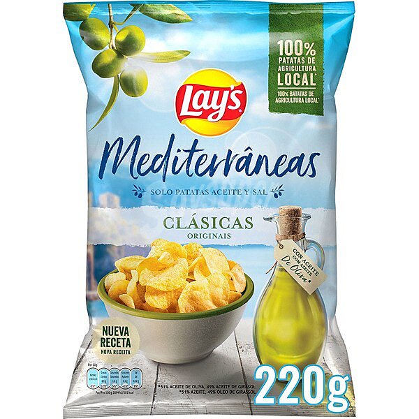 Patatas fritas artesanas 100% aceite de oliva