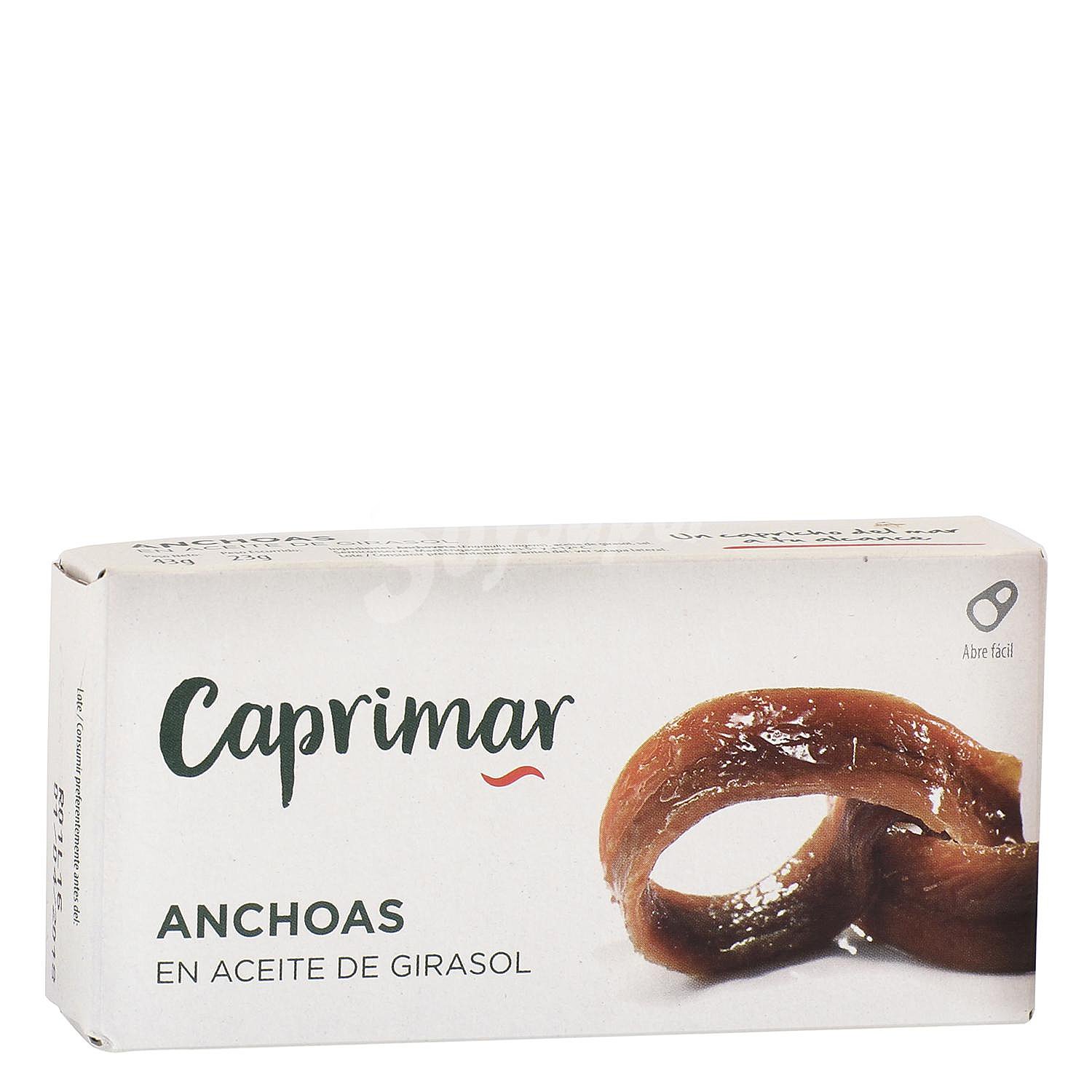 Anchoas en aceite de girasol Caprimar