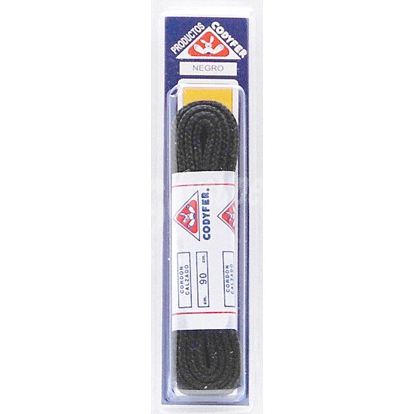 Cordones redondos negros 90 cm