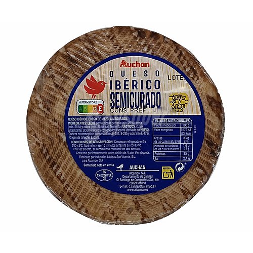 Producto alcampo Queso mezcla semicurado mini producto alcampo