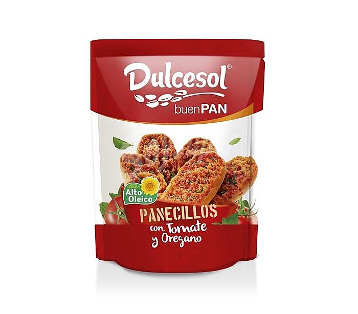 Dulcesol Panecillos tostados con tomate y orégano dulcesol