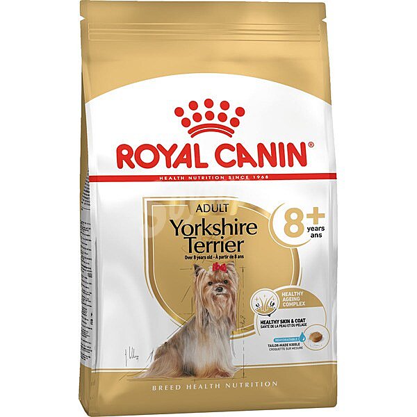 Yorkshire Terrier Adult pienso para perros senior +8 años envase 1,5 kg