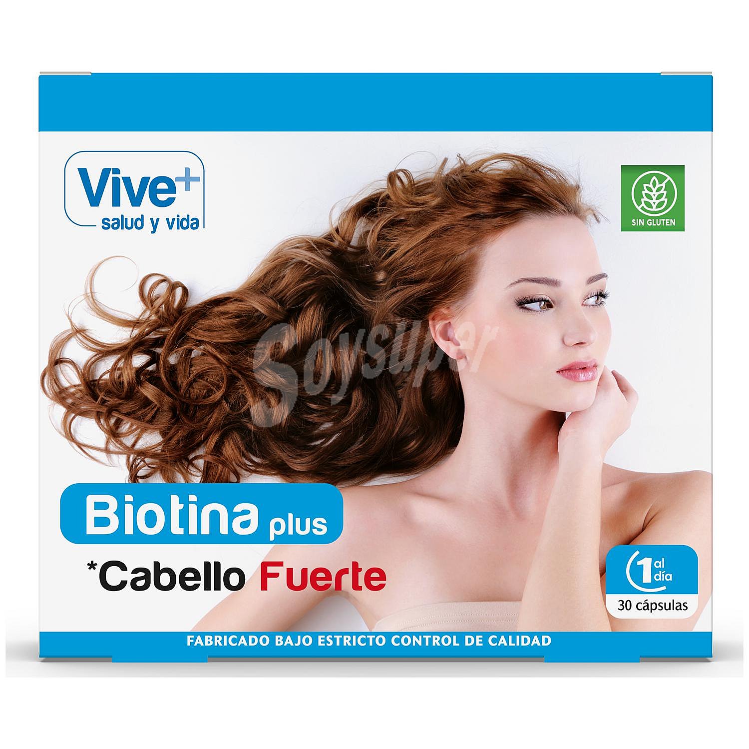 Biotina n cápsulas Vive+ sin gluten