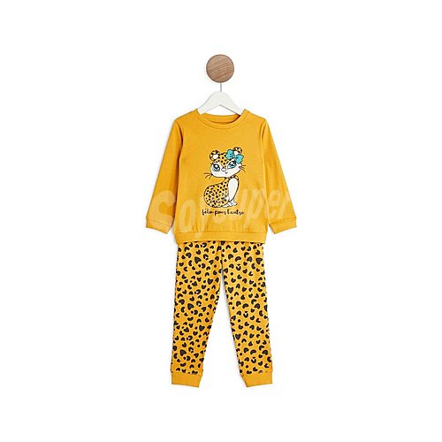 Pijama de algodón para niña IN extenso, talla 14