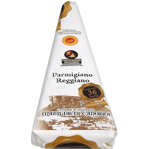 Queso italiano Parmigiano Reggiano D.O.P. cuña curación mínima 36 meses