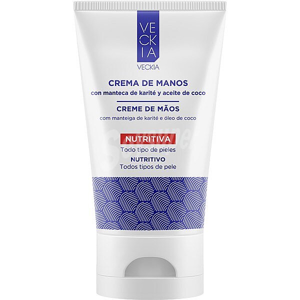 Crema de manos nutritiva con vitamina E y manteca de karité para todo tipo de piel