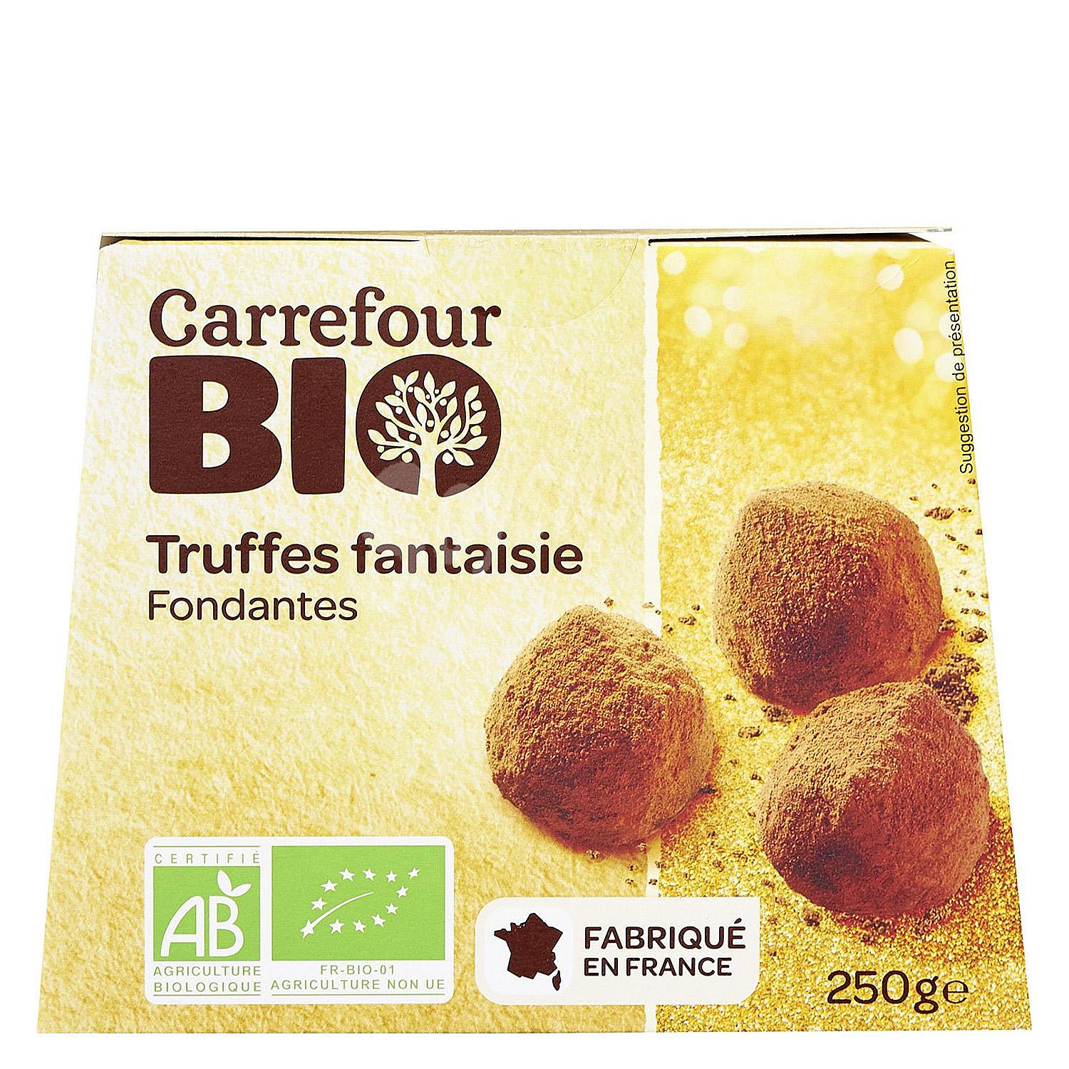 Trufas de chocolate ecológicas Carrefour Bio