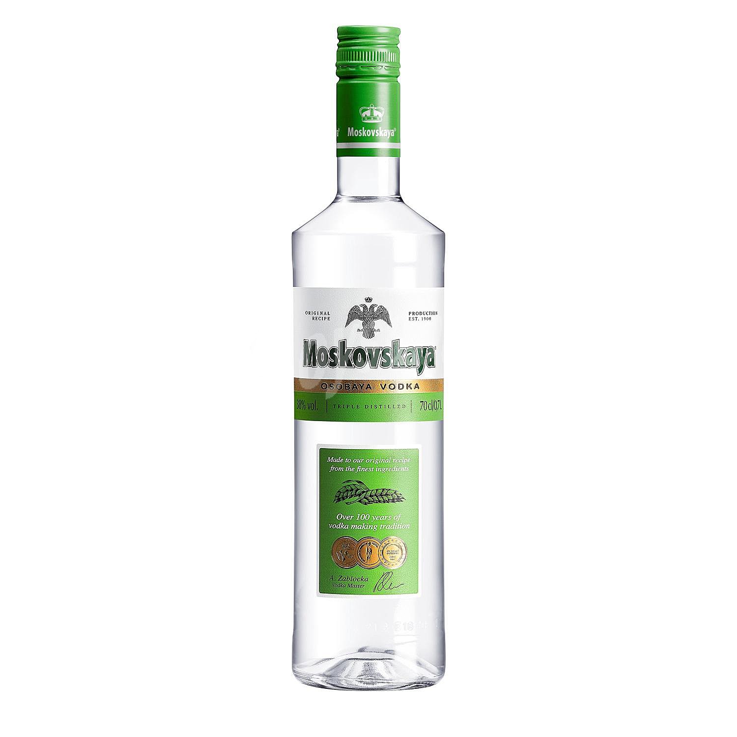 Vodka blanco de triple destilación