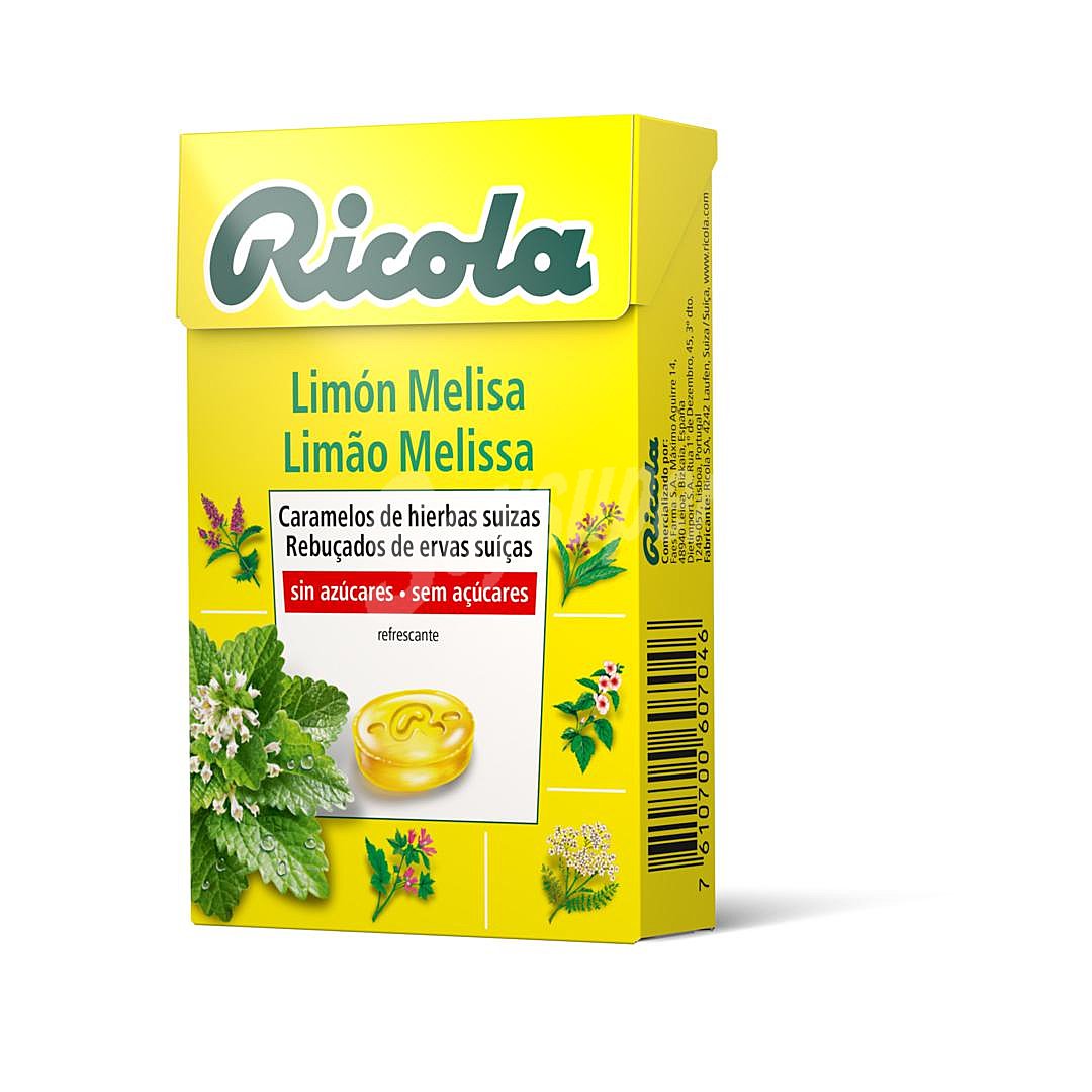 Caramelo sabor limón y melisa sin azúcar