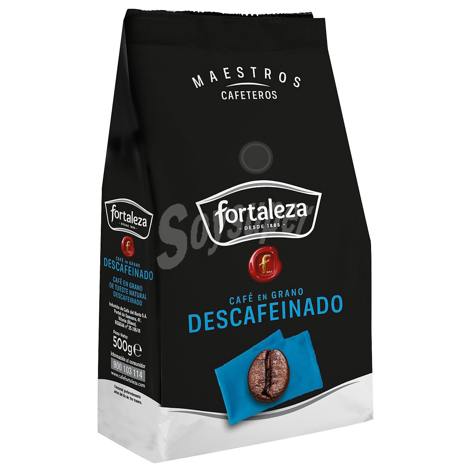 Café en grano descafeinado Fortaleza