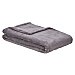 Manta franela de color gris para cama individual, 180x220cm., /m², actuel