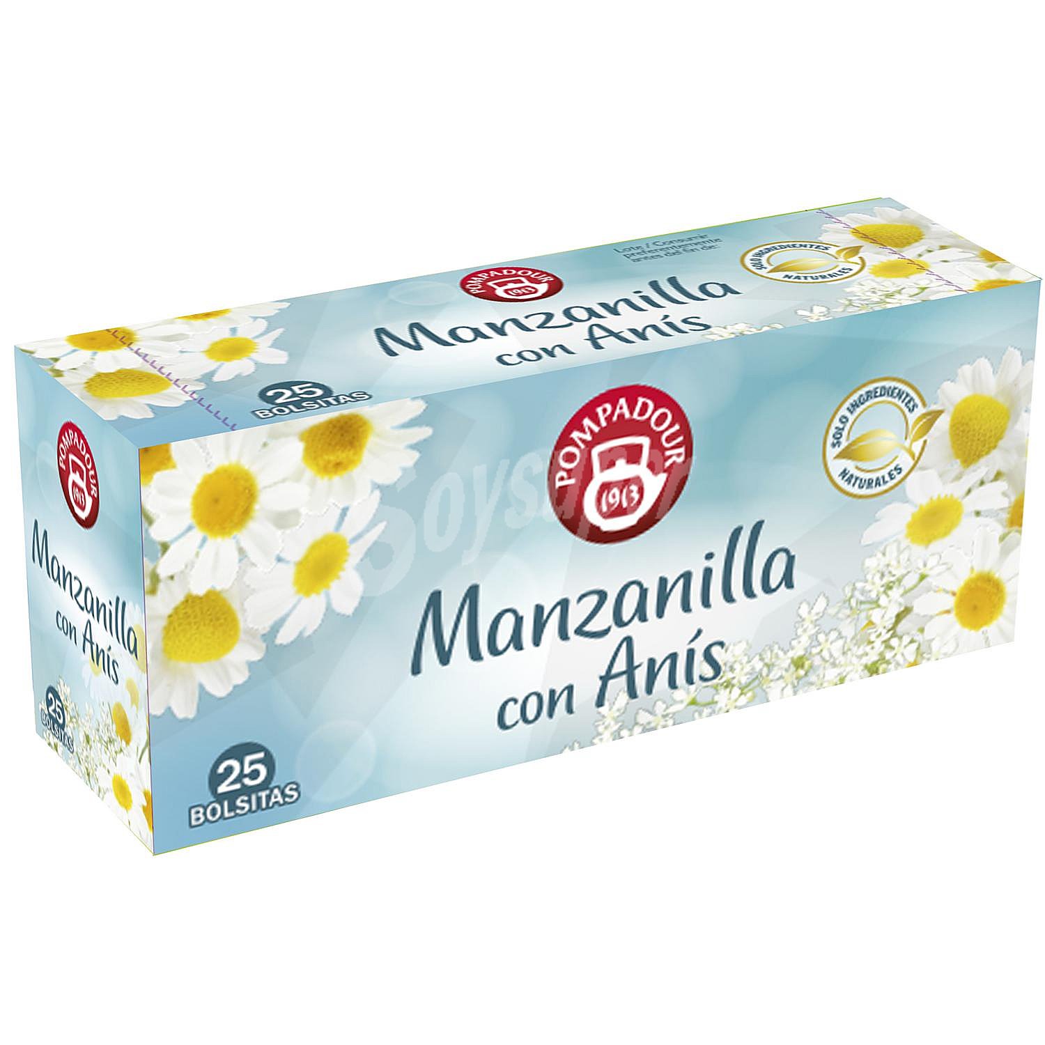 Manzanilla con anís en bolsitas