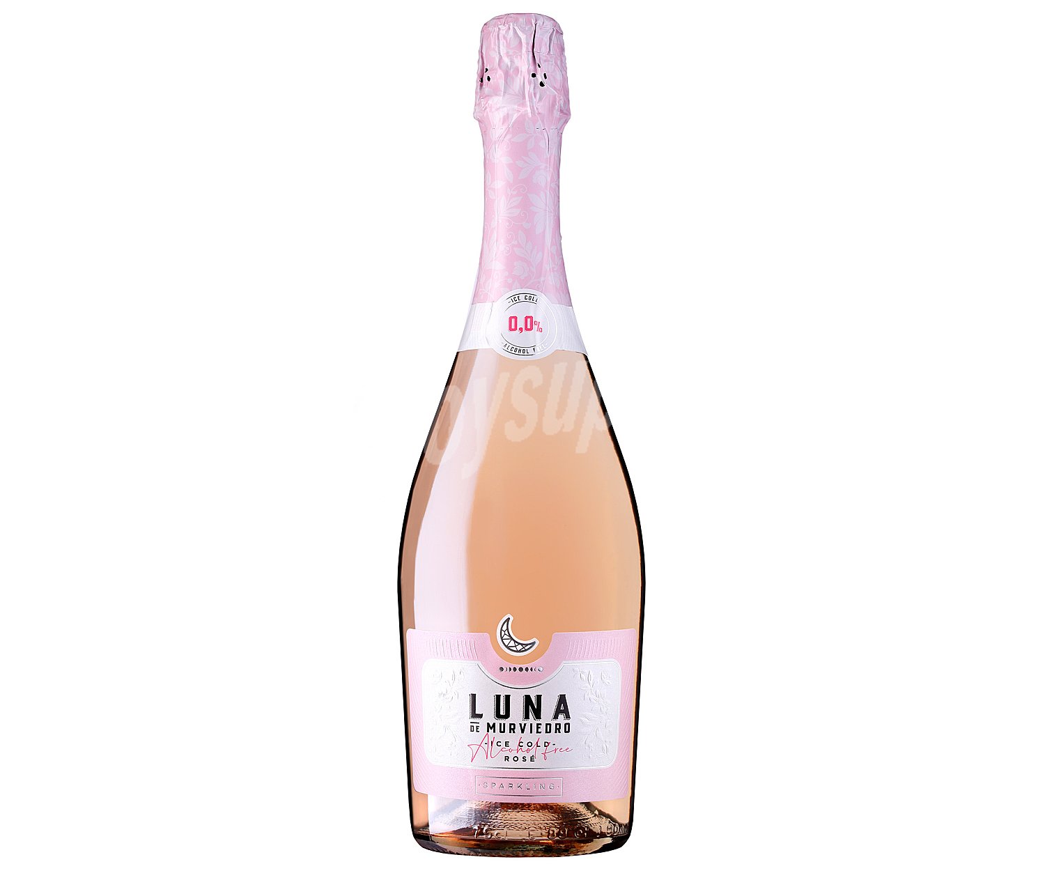 Vino rosado espumoso sin alcohol