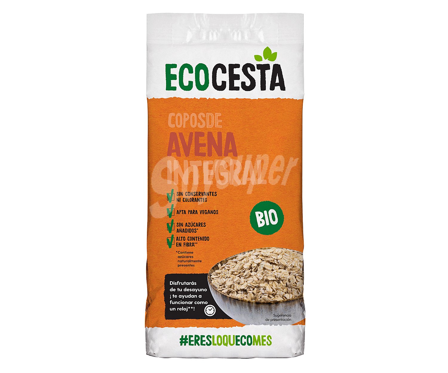 Ecocesta Cereales de fibra con copos de avena ecológicos ecocesta