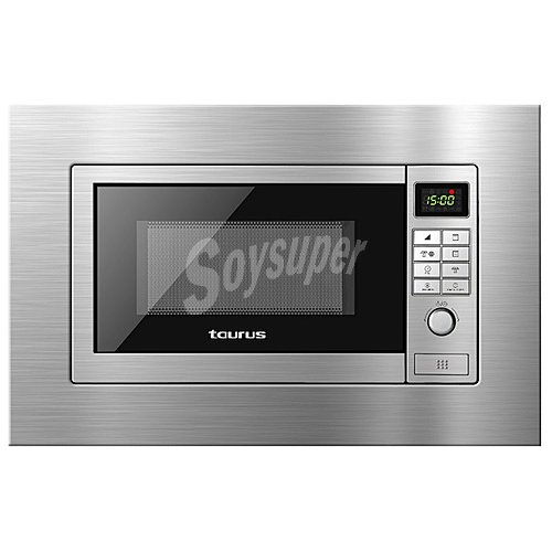 Microondas integrable taurus elbrus, color inox, capacidad , potencia: 700W, grill: 1000W