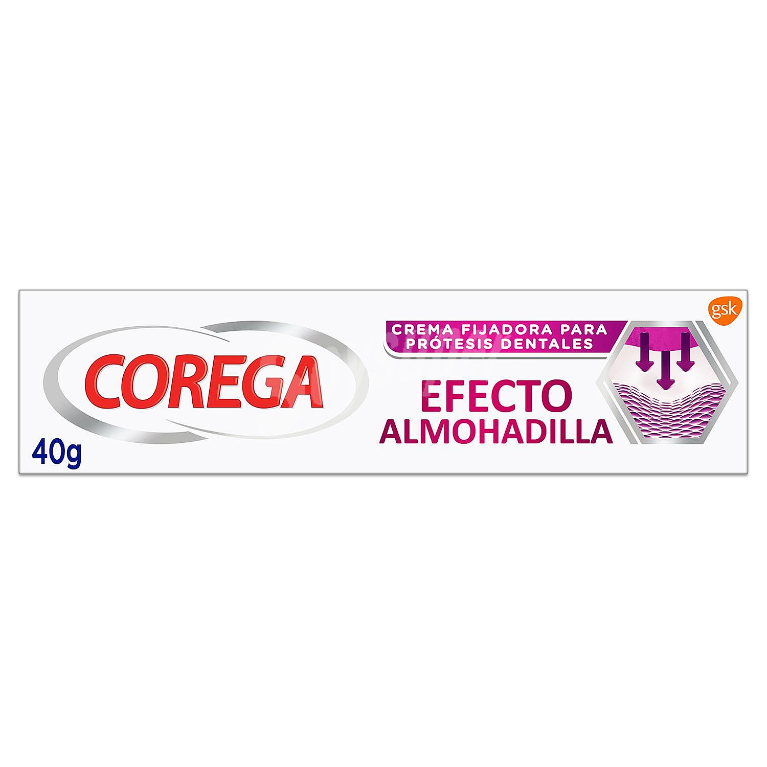 Crema fijadora dental efecto almohadilla