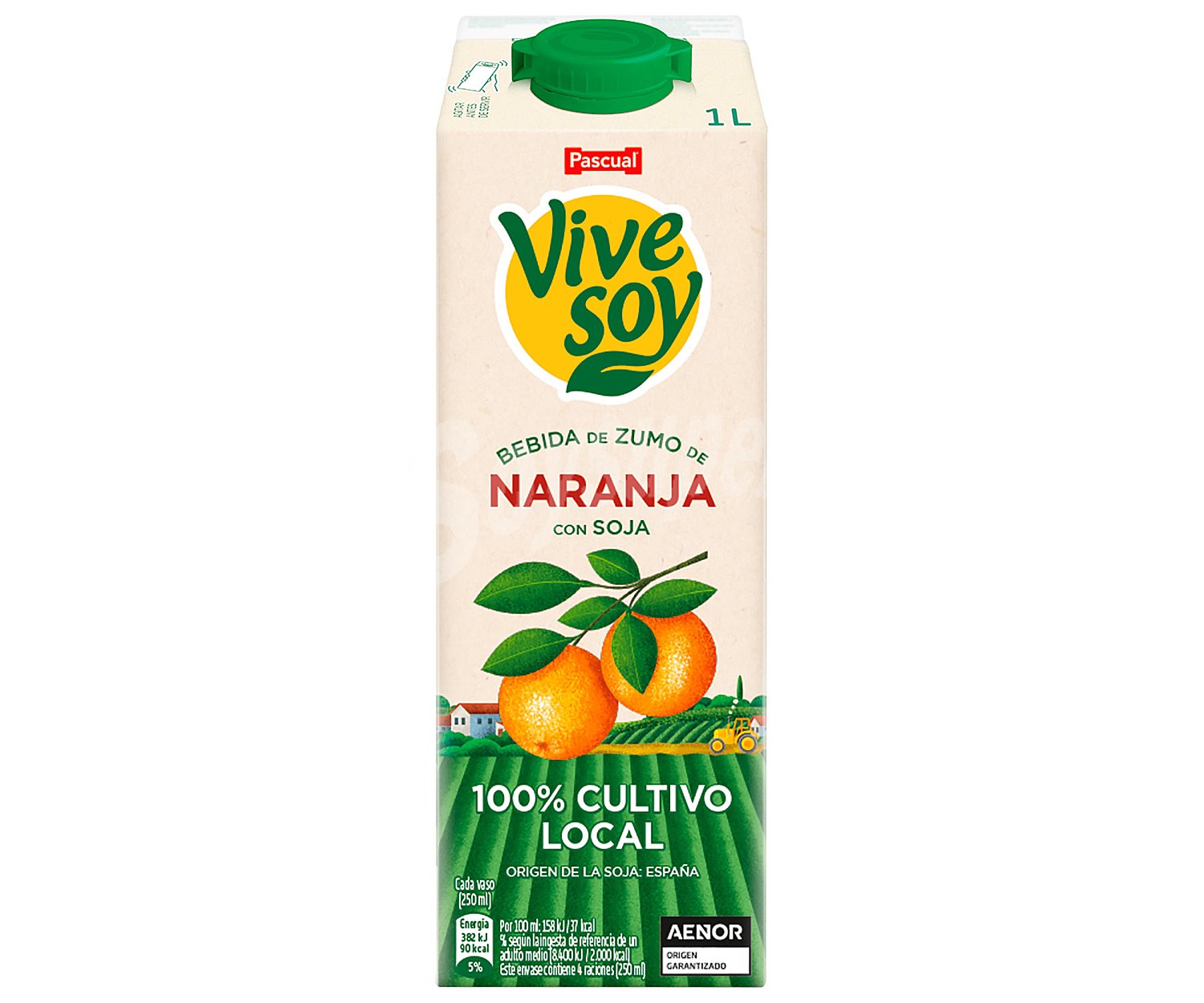 Bebida de soja con zumo de naranja vivesoy