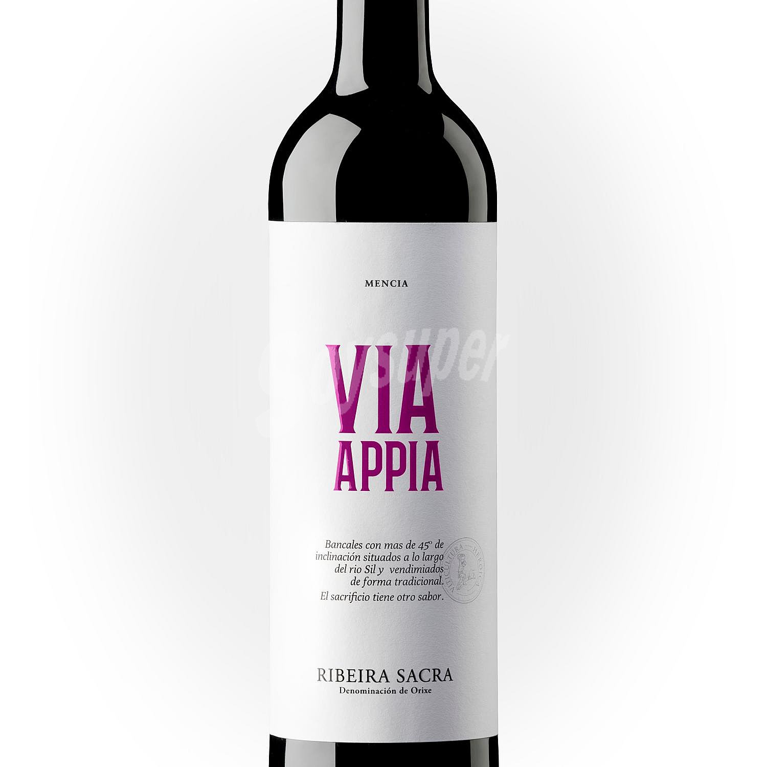 Vino tinto con denominación de origen Ribeira Sacra