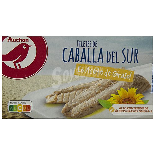 Producto alcampo Caballa del Sur en aceite de girasol en filetes producto alcampo