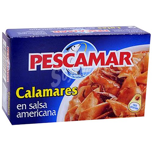 Pescamar Calamares en salsa americana en tacos pescamar