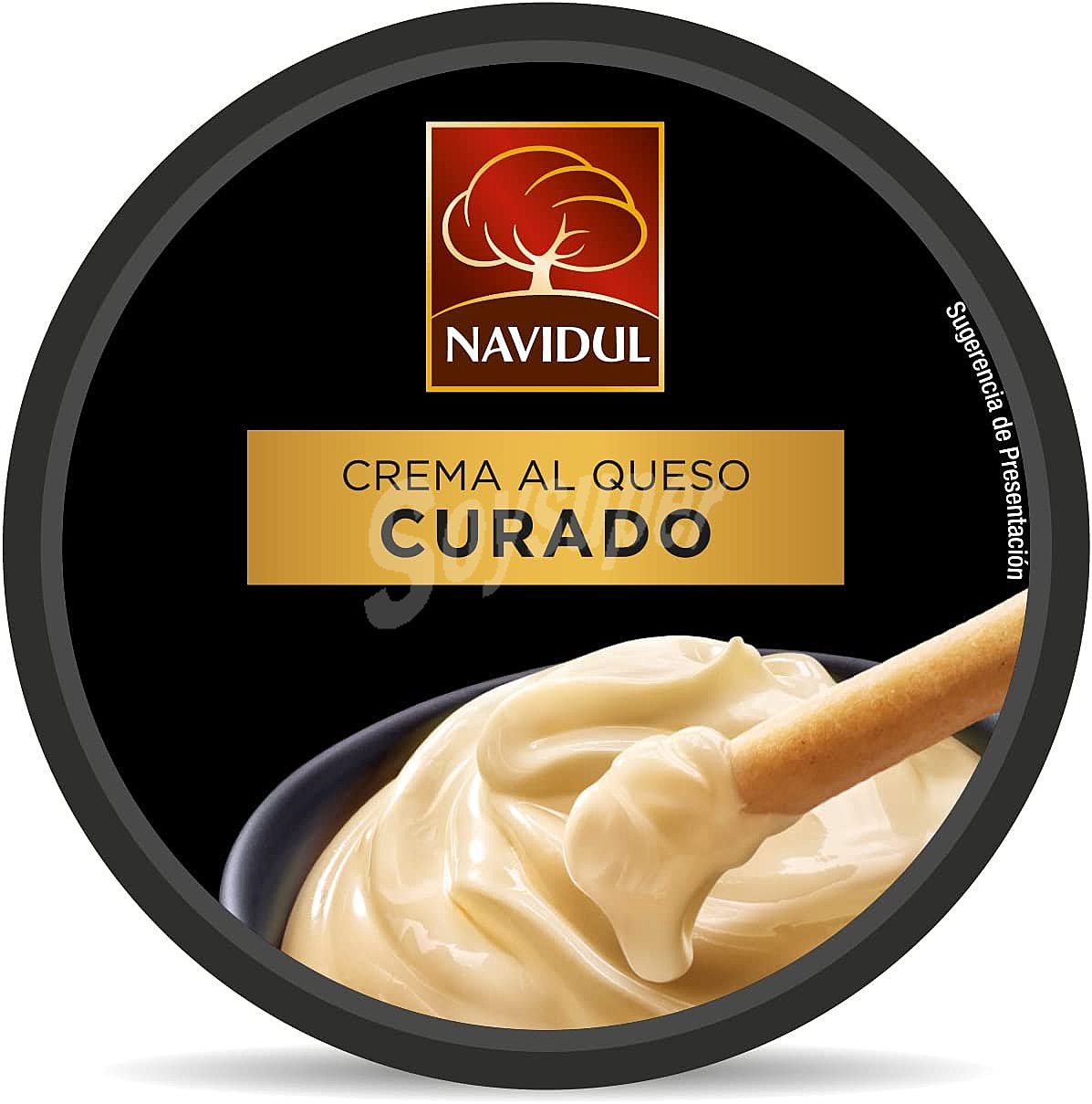 Crema al queso curado para untar sin gluten