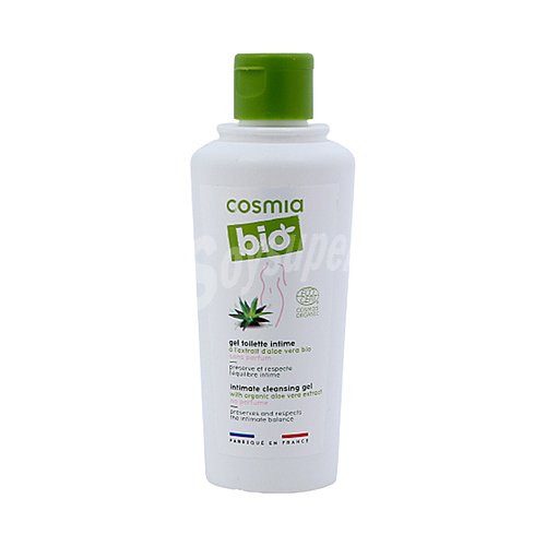 Cosmia Gel íntimo sin perfume con extracto de aloe vea ecologico cosmia Bio