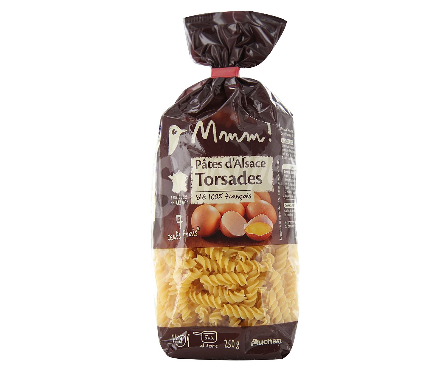 Pasta Fusilli al huevo