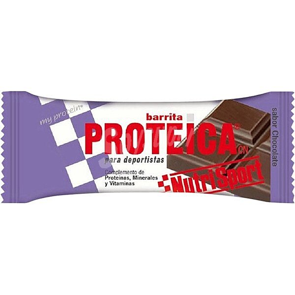 barrita proteica sabor chocolate