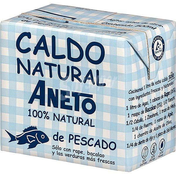 Caldo natural de pescado