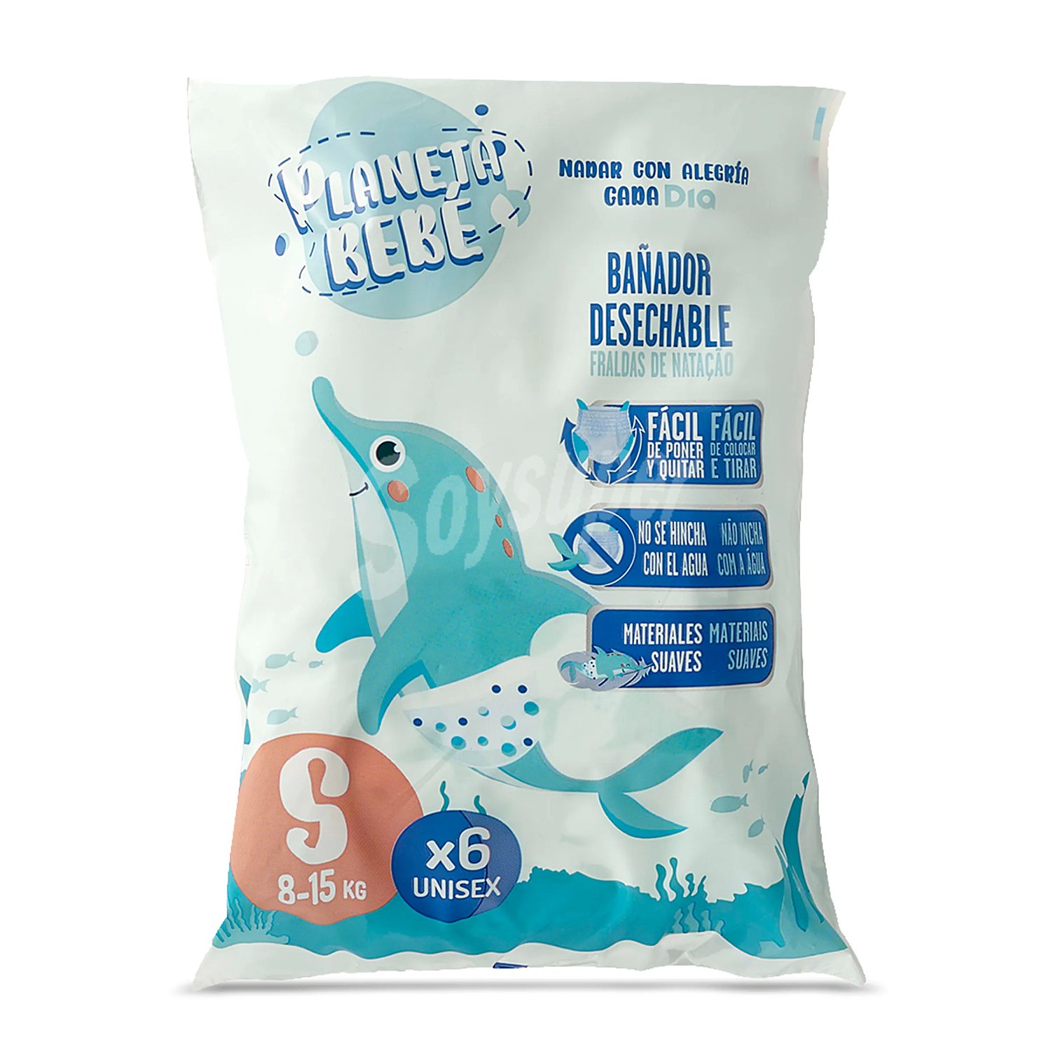 Bañador desechable 8-15 kg talla S Planeta Bebé