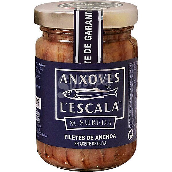 Filetes de anchoa en aceite de oliva