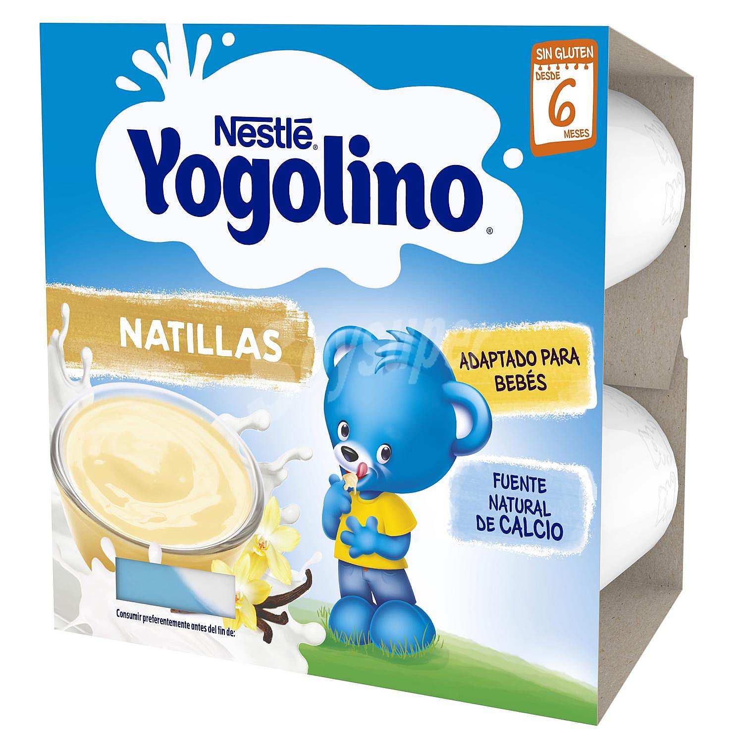 Natillas con sabor a vainilla, adaptadas para bebés a partir de 6 meses