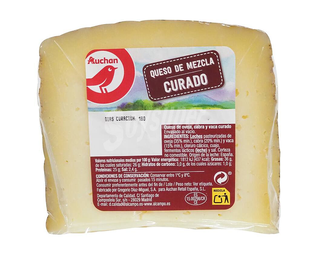 Queso mezcla curado