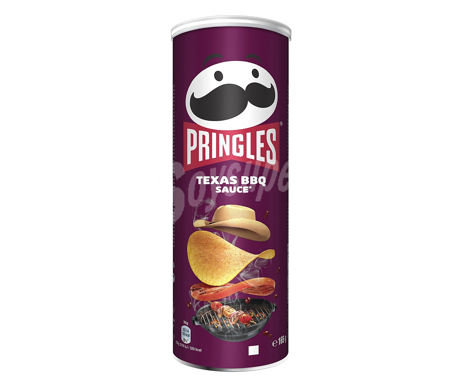 Pringles Patatas con forma de teja sabor barbacoa pringles