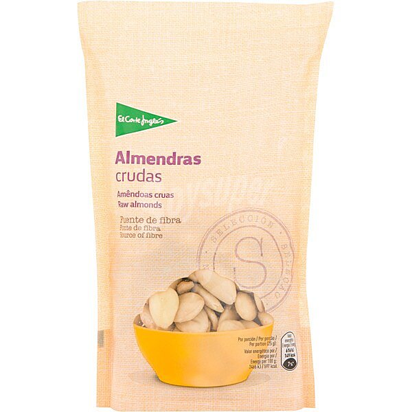 Almendras repeladas crudas bolsa 150 g