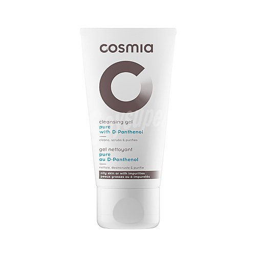 Cosmia Gel limpiador facial para pieles grasas o con impurezas cosmia