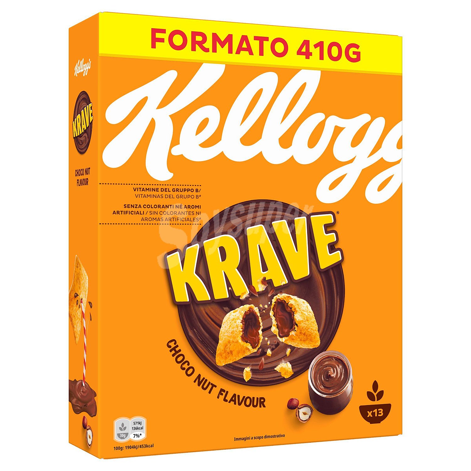 Cereales sabor avellana rellenos de chocolate krave