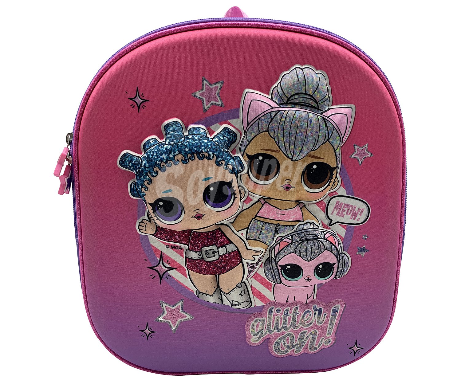 Mochila escolar de LOL surprise color rosa, medidas: 29x33x12,75 cm surprise!