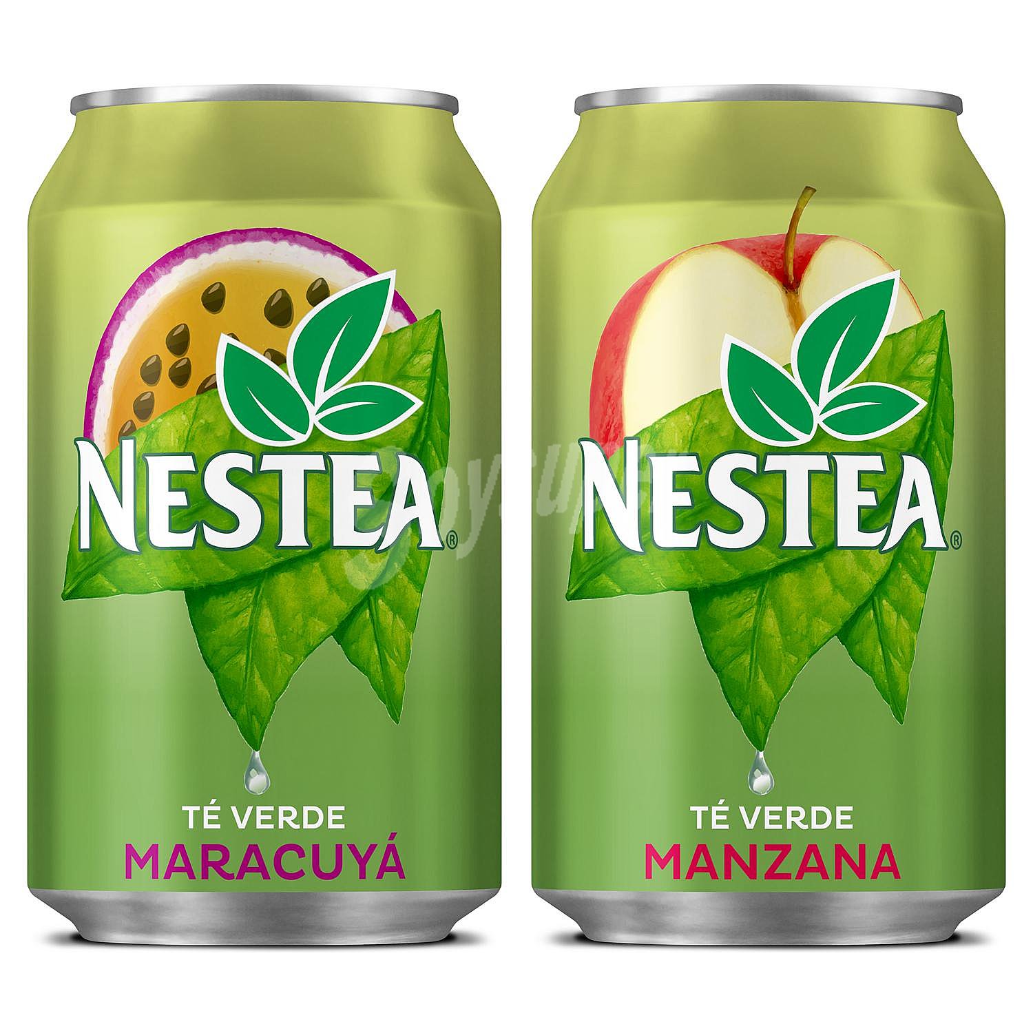 Bebida de té verde con maracuyá nestea