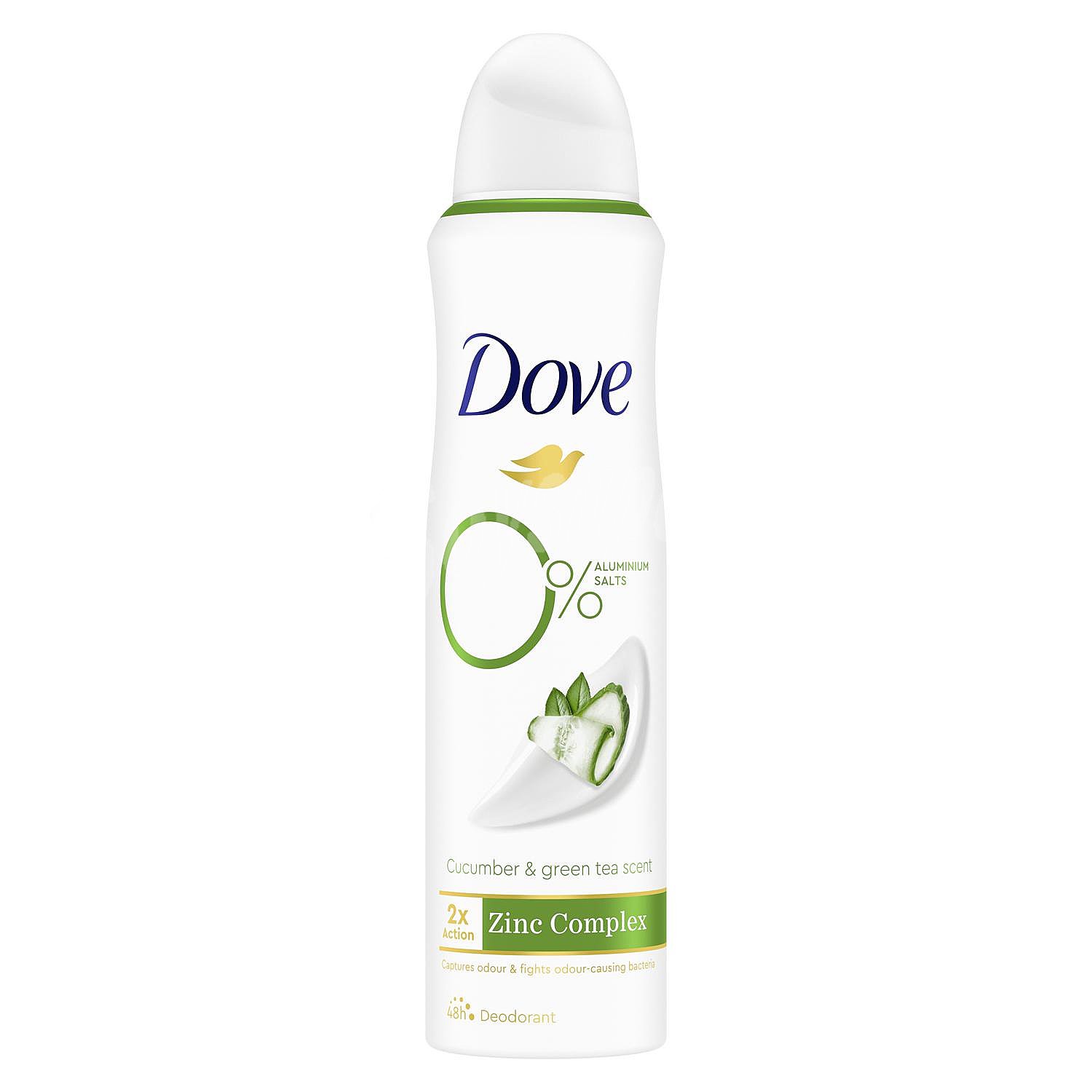 Desodorante en aerosol para mujer con extracto de pepino y té verde go fresh