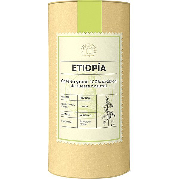 Café en grano 100% arábica de tueste natural origen Etiopía