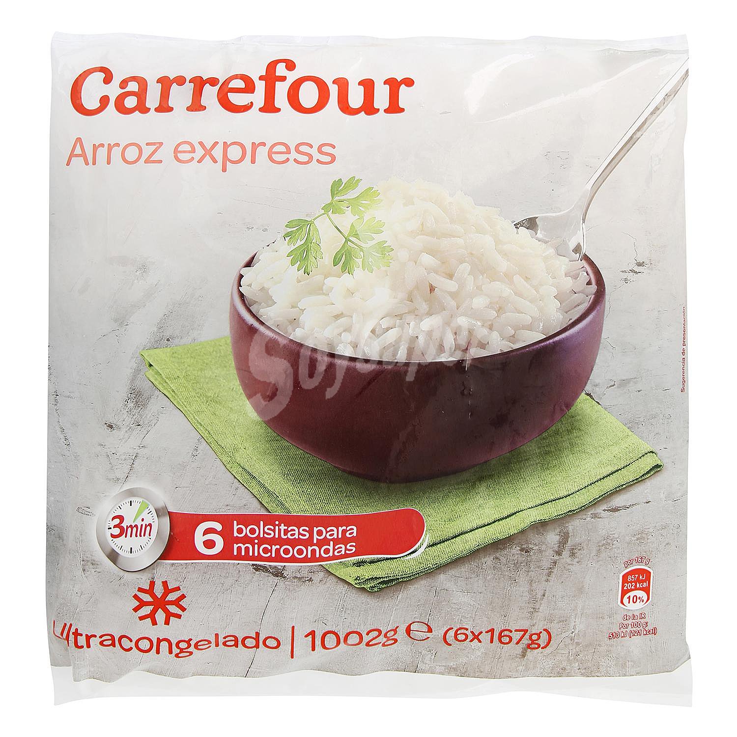 Arroz blanco precocido Carrefour