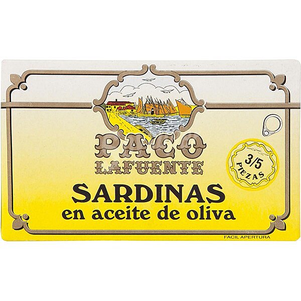 Sardinas en aceite de oliva 3-5 piezas