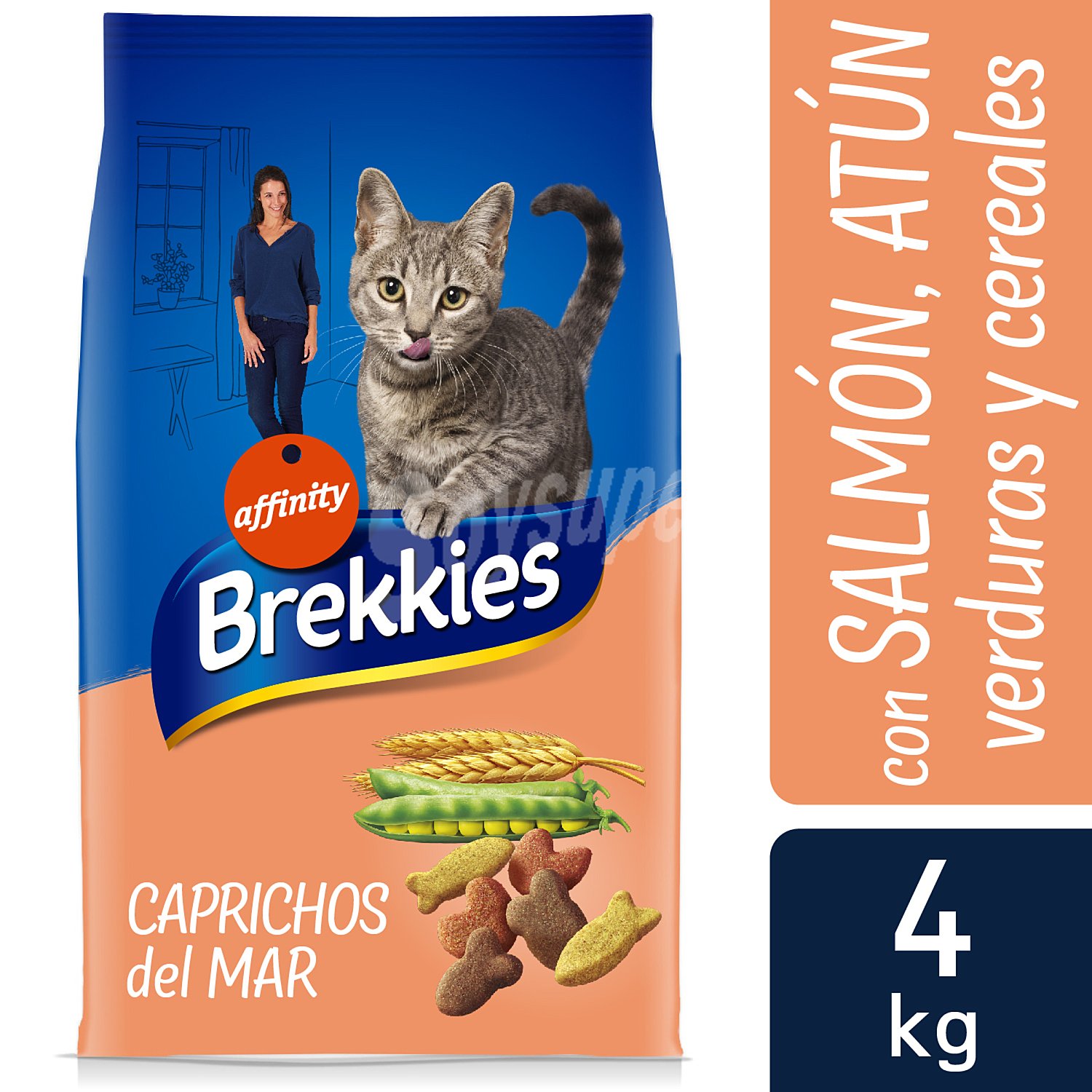 Alimento para gatos sabor salmón y atún