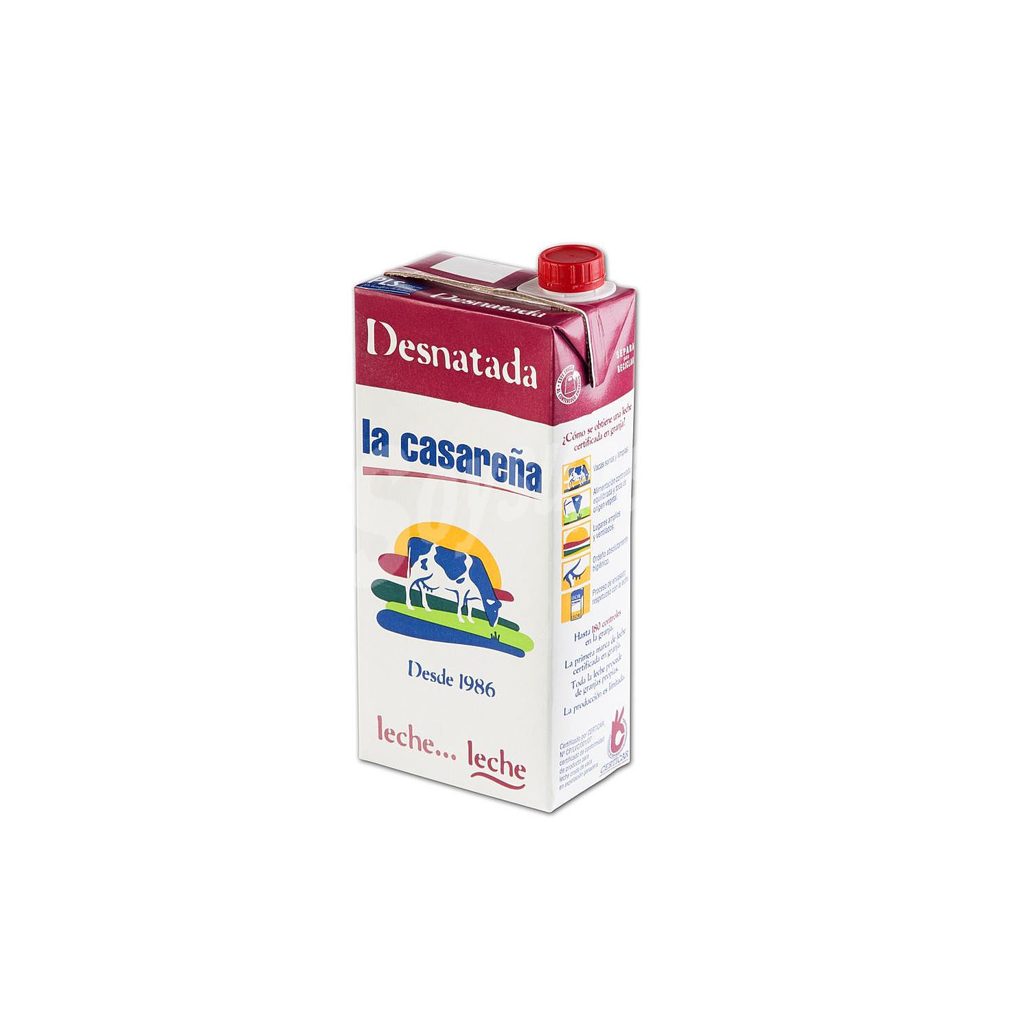 Leche desnatada La Casareña