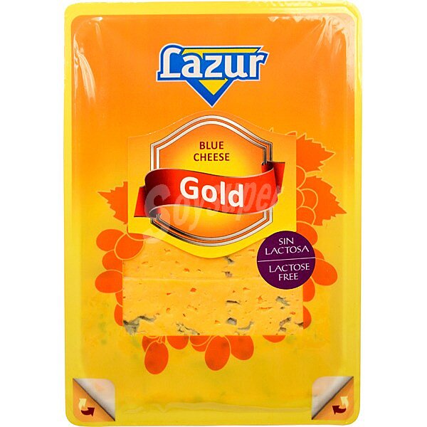 Queso azul gold en lonchas 50% m.g. sin gluten sin lactosa